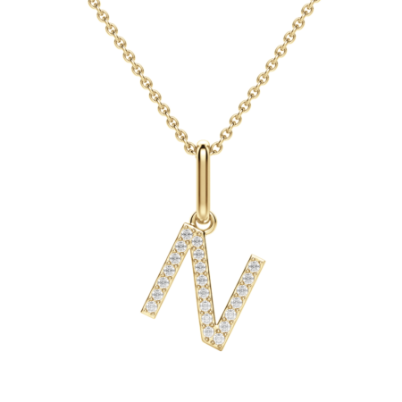 "N" Initial Pendant