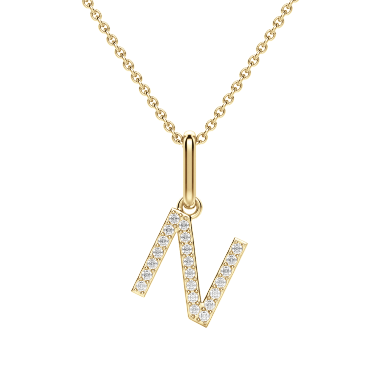 "N" Initial Pendant