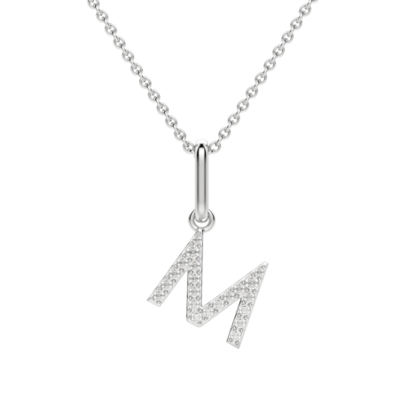 "M" Initial Pendant