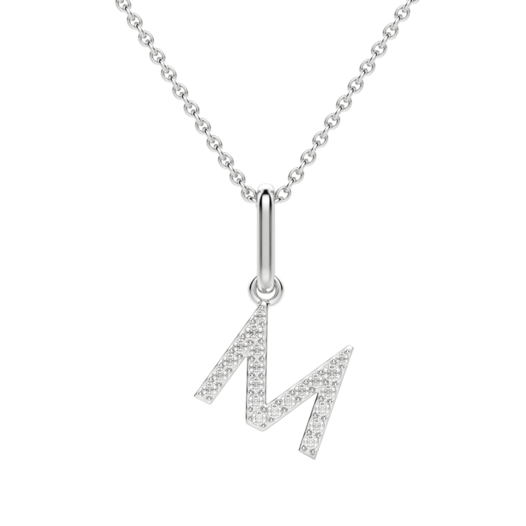 "M" Initial Pendant