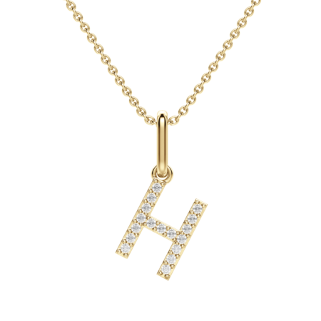 "H" Initial Pendant