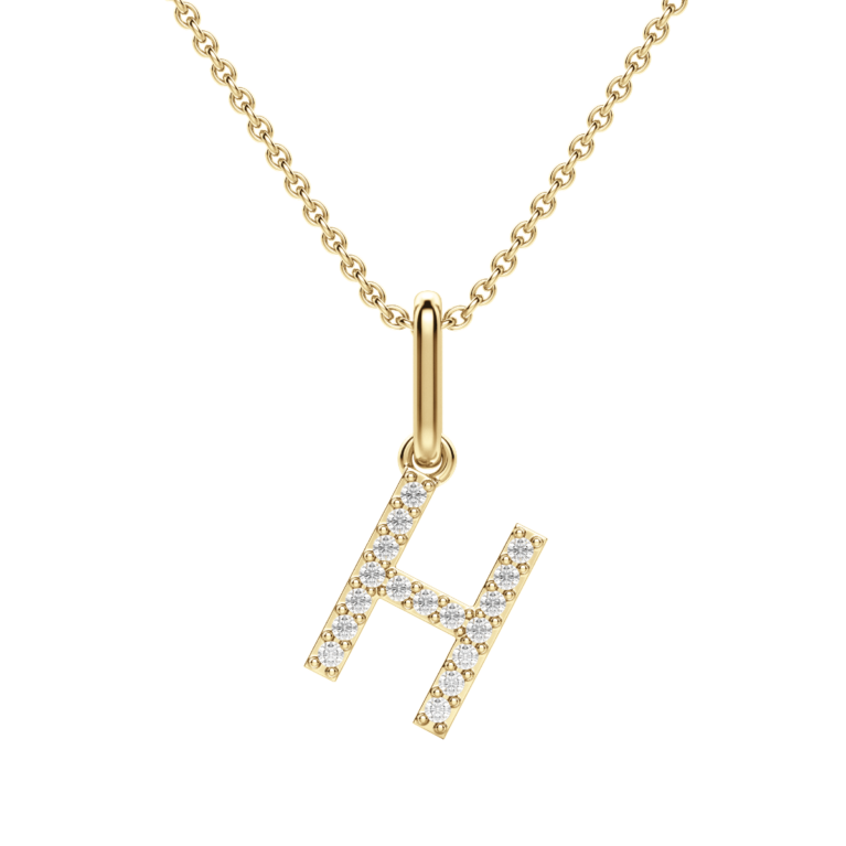 "H" Initial Pendant