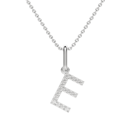 "E" Initial Pendant