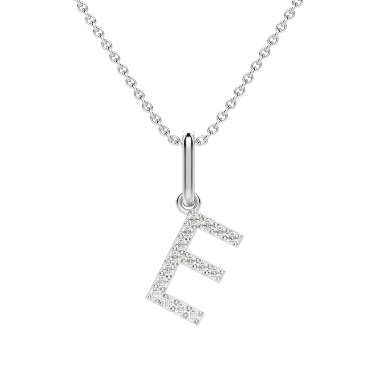 "E" Initial Pendant