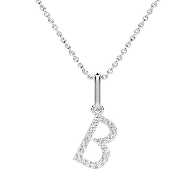 "B" Initial Pendant