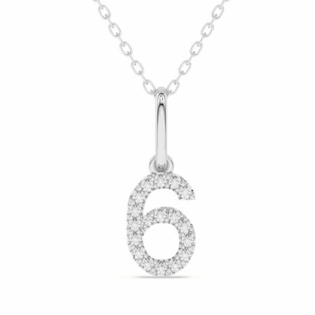 "6" Number Pendant