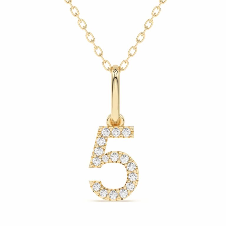 "5" Number Pendant