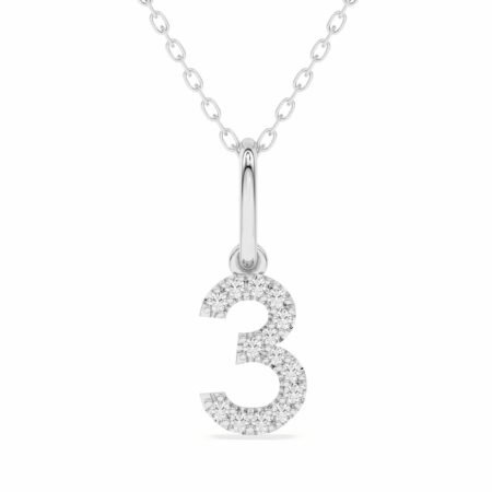 "3" Number Pendant