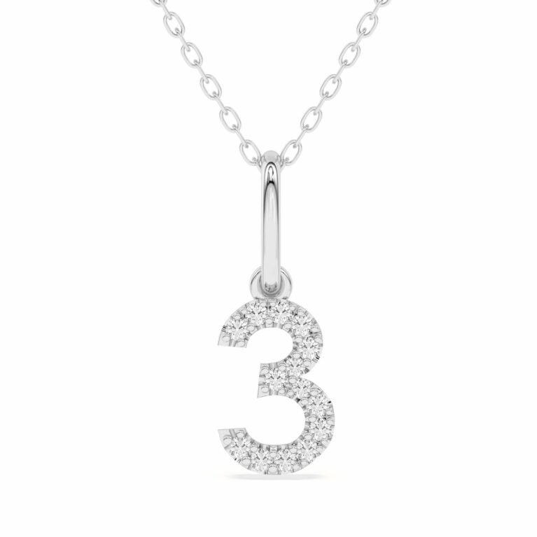 "3" Number Pendant